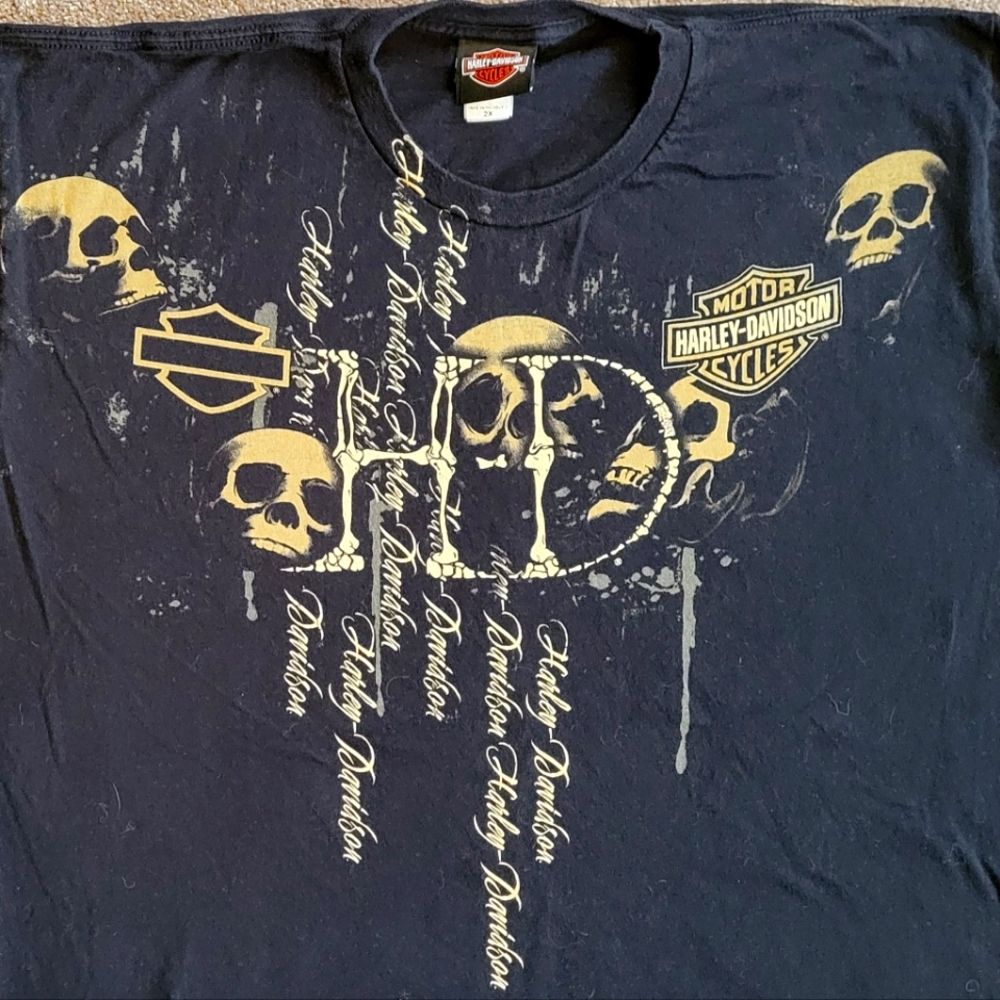 Harley-Davidson Black Graphic Men's Shirt